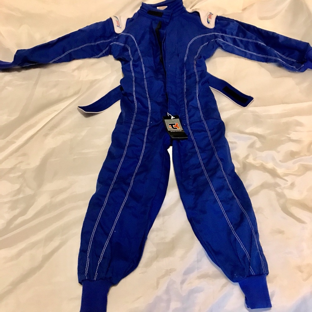 NWT Kids TK-Pulse kart suit size 110 in UK size 6 US kids. Poly cotton,